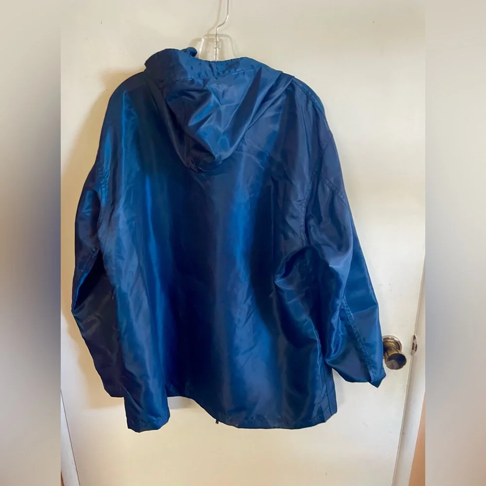 Men's Blue Hooded Jacket - Picture 3 of 3